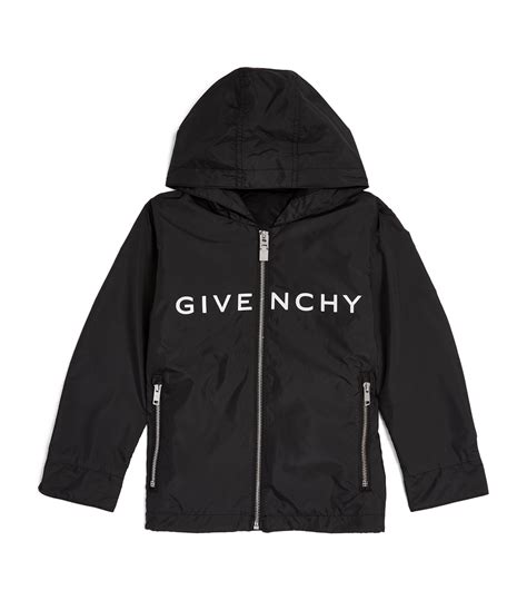 givenchy star-printed hooded lightweight wind-resistant jacket|givenchy kidswear.